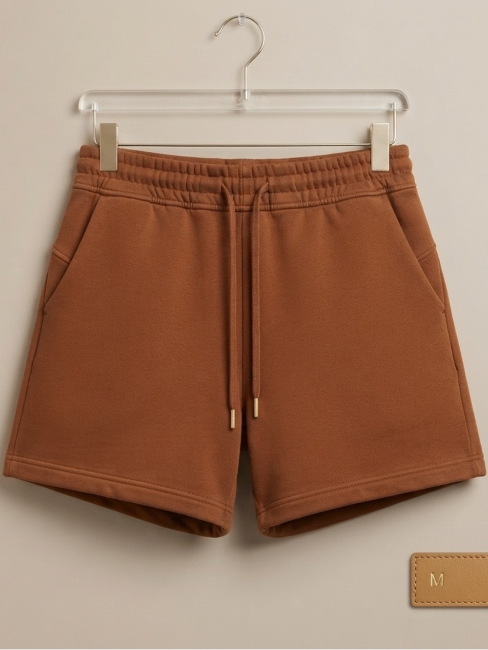 Lululemon Fleece Athletic Shorts in Brown